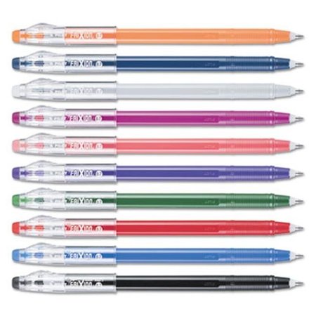 PILOT Pilot Corporation of America 32454 0.7 mm FriXion ColorSticks Erasable Gel Ink Pens; Assorted - 10 per Pack 32454